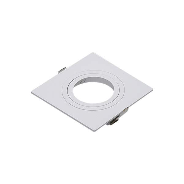 Embutido Plano Mr16 Quadrado Branco