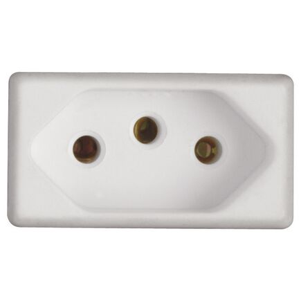 Tomada Modular 2p+T 10a Branco