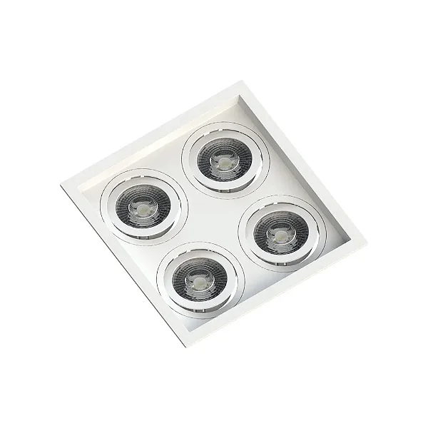 Embutido Recuado 4 Par20 Bt 235x235x35mm
