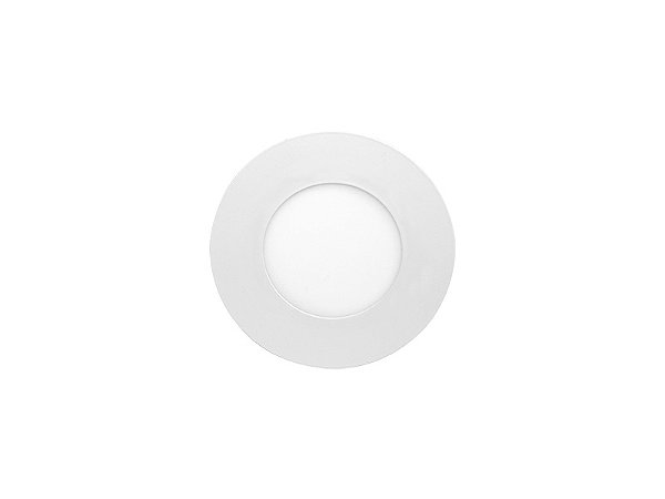 Painel Led 3w Lux Redondo Embutir 3000k