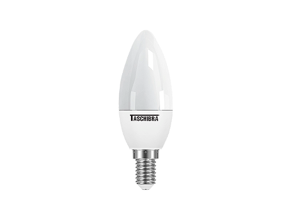 Lampada Led Vela Tvl 25 Leitosa 3w 6500k E14 Com Adapt. E27