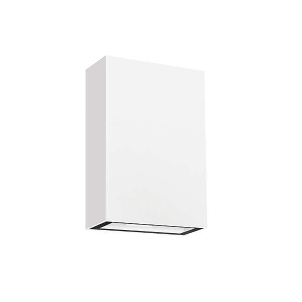 Led Arandela Faixo Duplo 2W 3000K IP65 Branca ABS