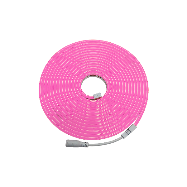 Fita Led Cristall Deccor Neon 5MT 12V 8,5W/M Rosa IP65 120led/m IRC>80