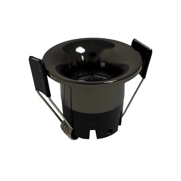 Spot Embutir Cristall Pro Barem 3000k Preto/Gun Black 85-265V 3W 120Lm 38,1X34mm
