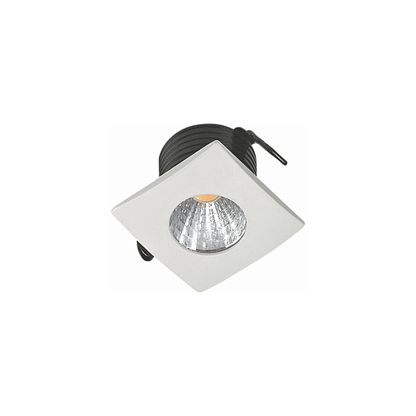 Mini Spot Led 2W Embutir Quadrado 35X35X26mm 3000K Biv. 100LM