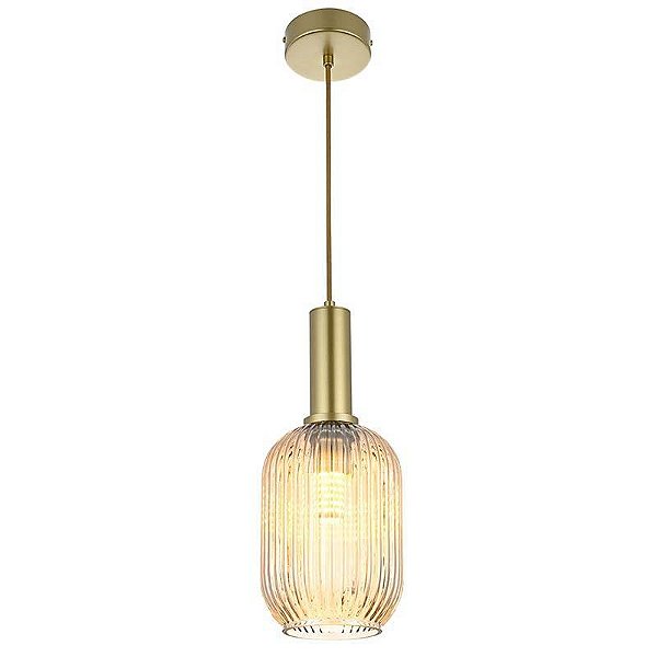 PENDENTE CANNE LON E27 OURO CHAMPAGNE