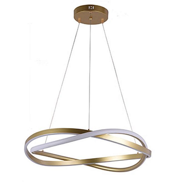 PENDENTE LED EUNI ODI 60CM 58W 3000K DOURADO