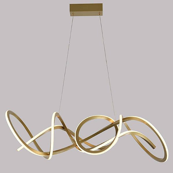PENDENTE LED WYNA 79W 3000K OURO CHAMPAGNE