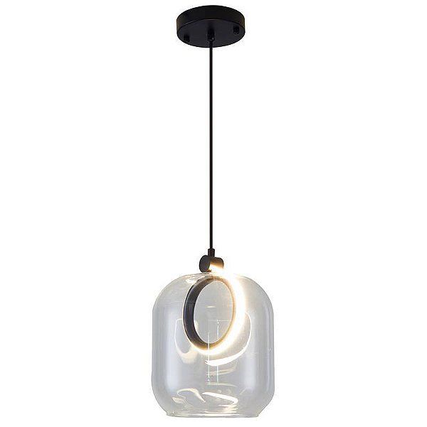 PENDENTE LED RUZO 7W 3000K CLEAR/PT