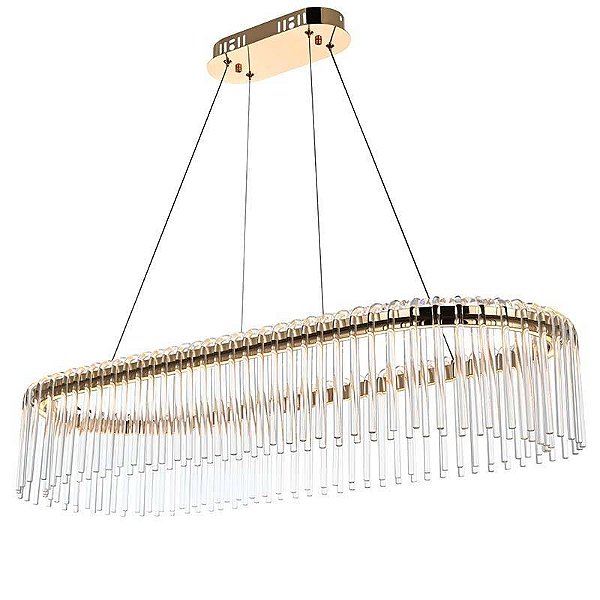 PENDENTE LED GOULI 30* 90CM 36W 2700K OURO BRILHO