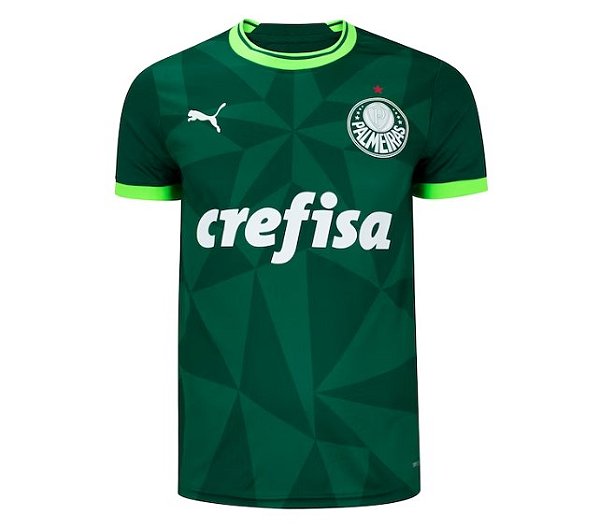 Camisa Palmeiras I 23/24 Torcedor Puma Masculina - Verde