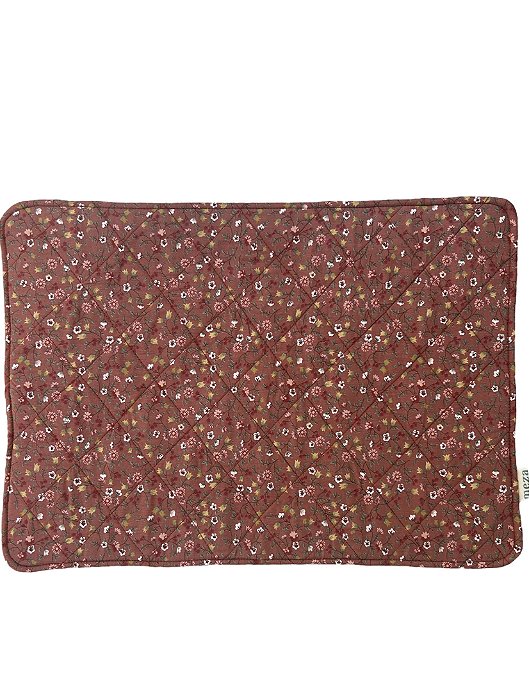 Jogo Americano Matelassê Flores - Goiaba