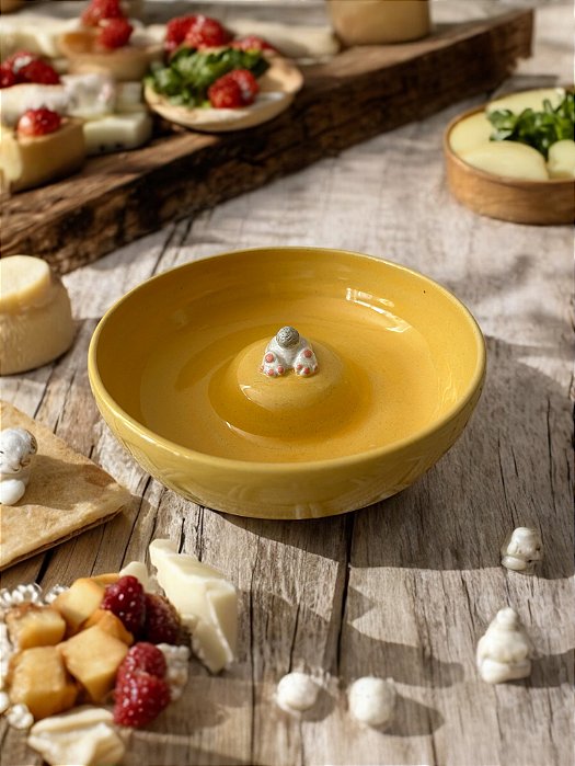Prato de Aperitivo Coelho - Amarelo