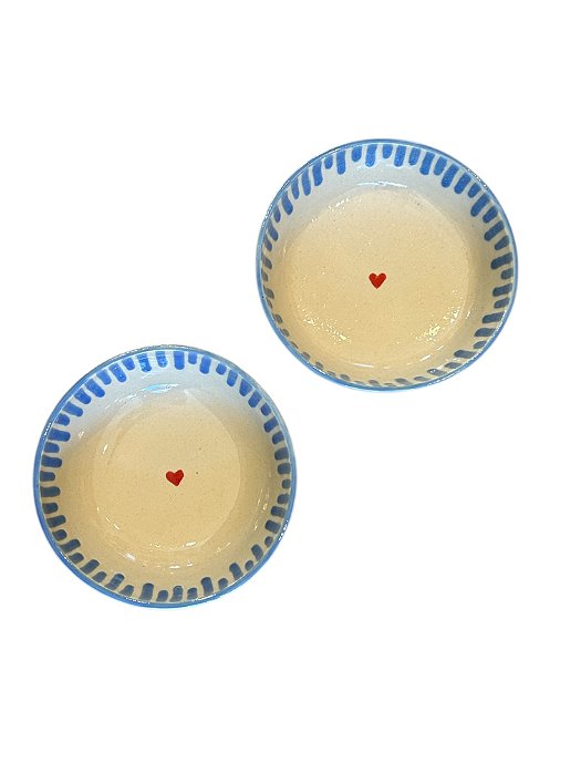 Dupla de Bowls Coração