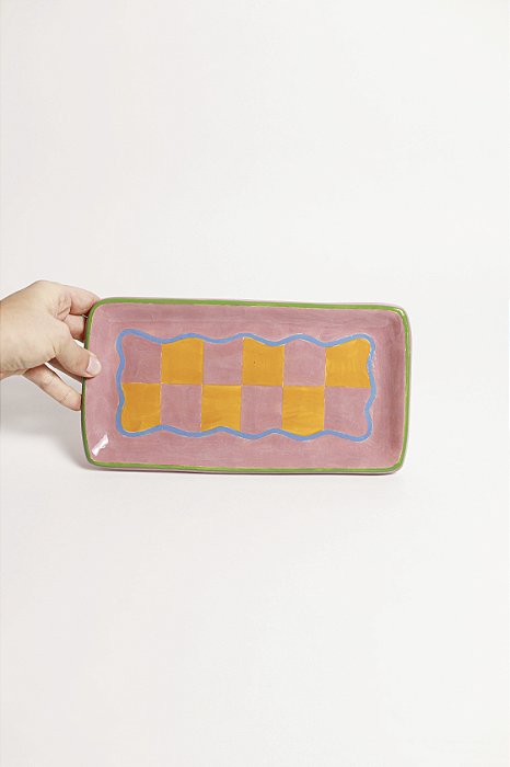 Bandeja de cerâmica - Collab Bruna Azem