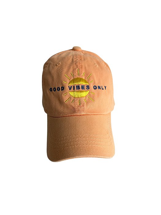Boné "Good Vibes Only"- Salmão