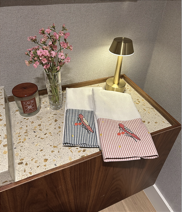 Toalha de Lavabo Listra Petróleo