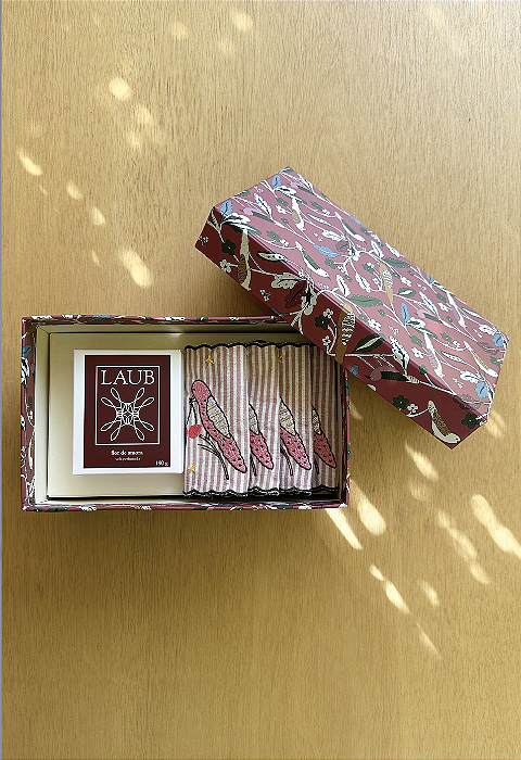 KIt vela Flor de Amora + Guardanapo Coquetel Listras Rosa