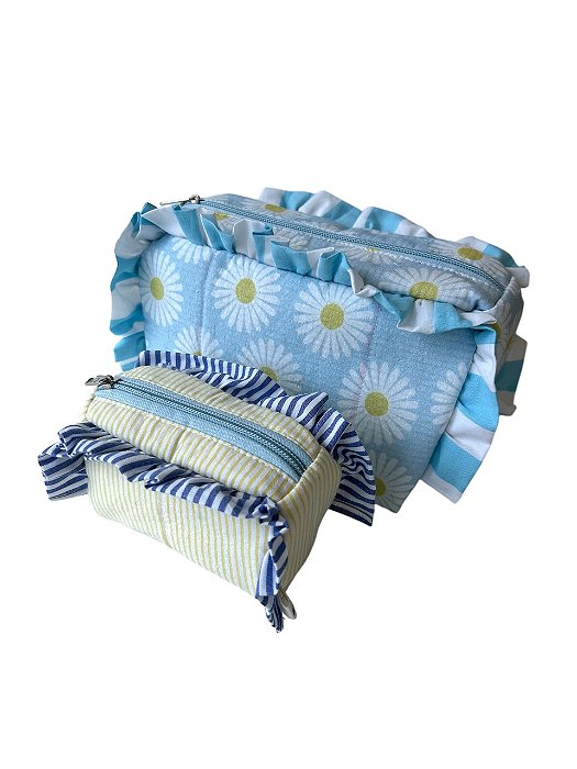 Dupla Necessaire Margaridas - M e P