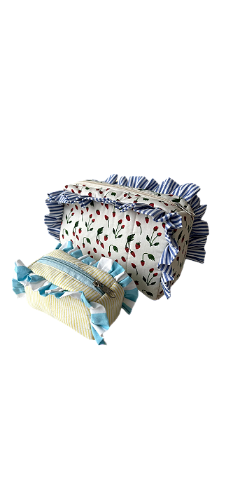 Dupla Necessaire Moranguinho Listra - M e P