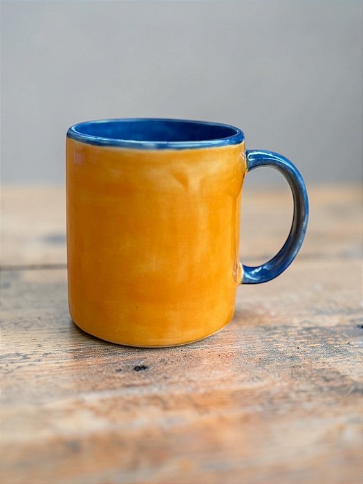 Caneca Bicolor Laranja