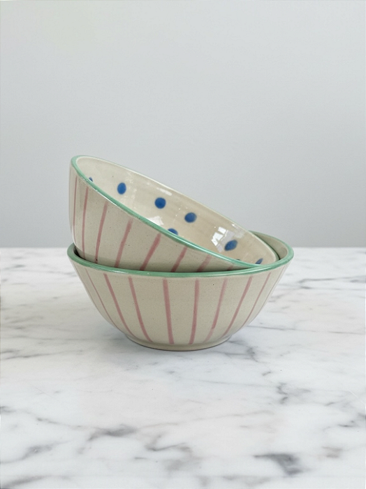 Bowl Listras Rosa e Poás