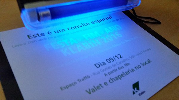 TINTA REAGENTE A LUZ NEGRA - AZUL 250g