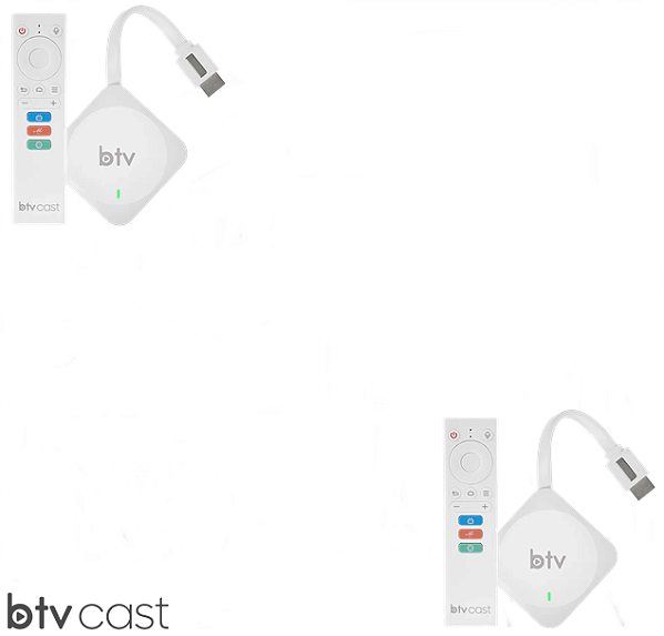 Dois Btv Cast Ultra Hd 4K 8GB Wi-Fi Dual Band