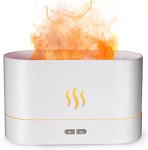 Umidificador Ultrassônico efeito de Chama 200ml (Branco)
