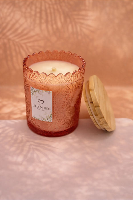 Vela Mandala Flor de figo 200g