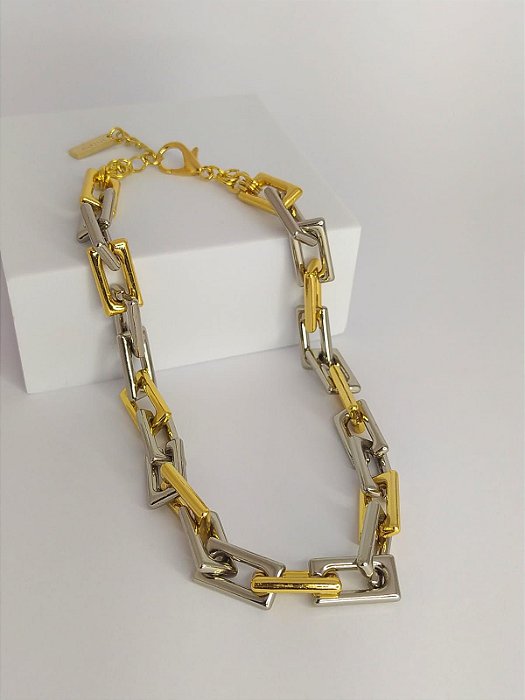 Colar Elos Retangulares