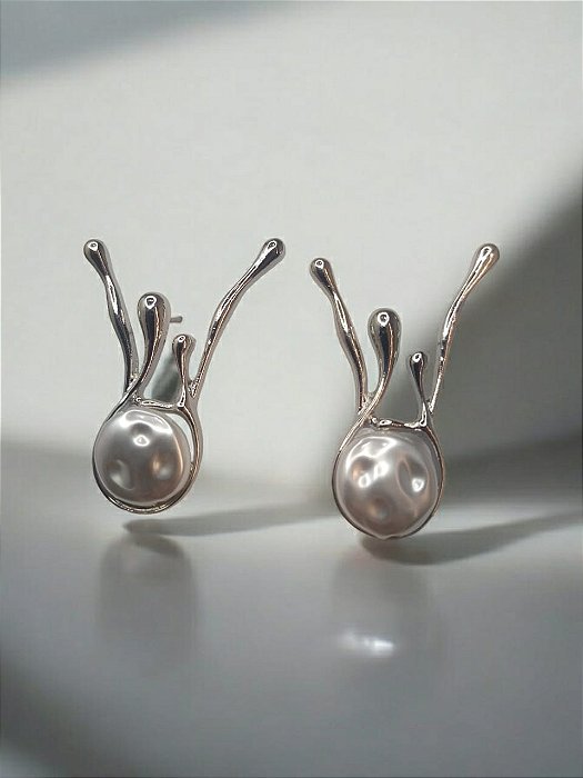 Brinco Redondo Quatro Pontas Orgânicas