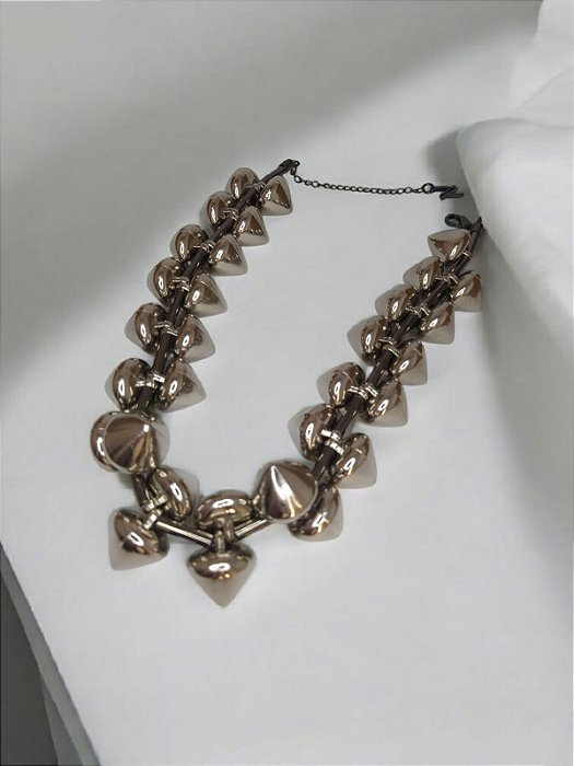 Colar Spike Canutilho Metal