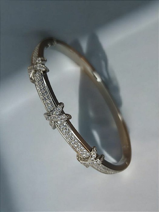 Bracelete Prata Zircônia