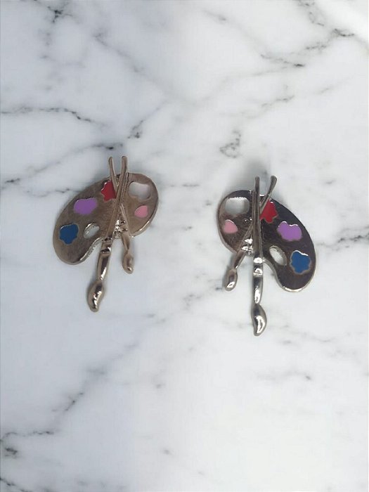 Brinco Palheta com Pinceis