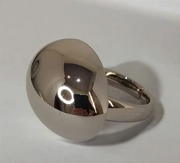 Anel Oval Polido