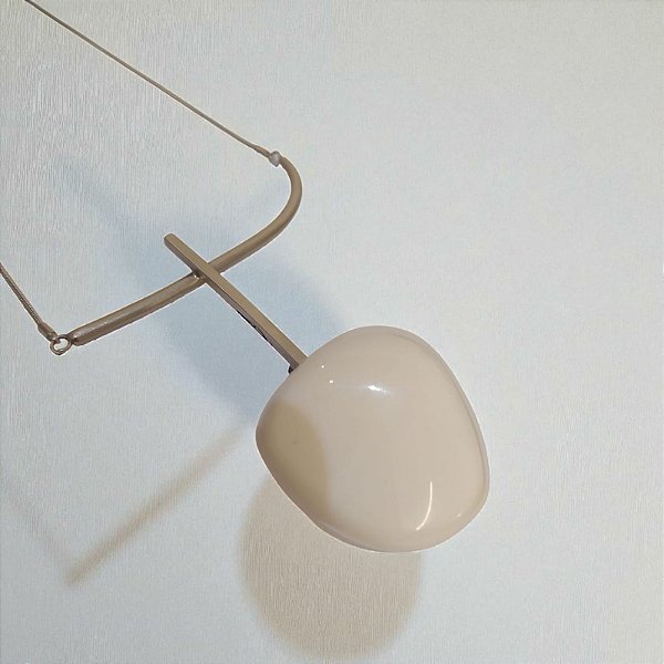 Colar Médio Prata com Pedra Geometrica