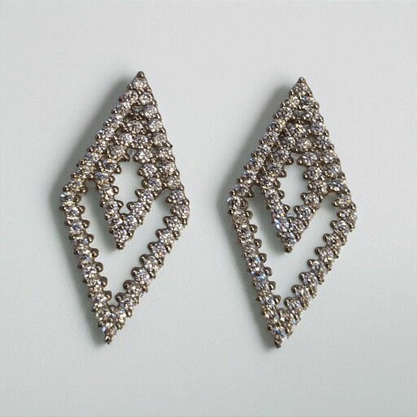 Brinco Duplo Cravejado