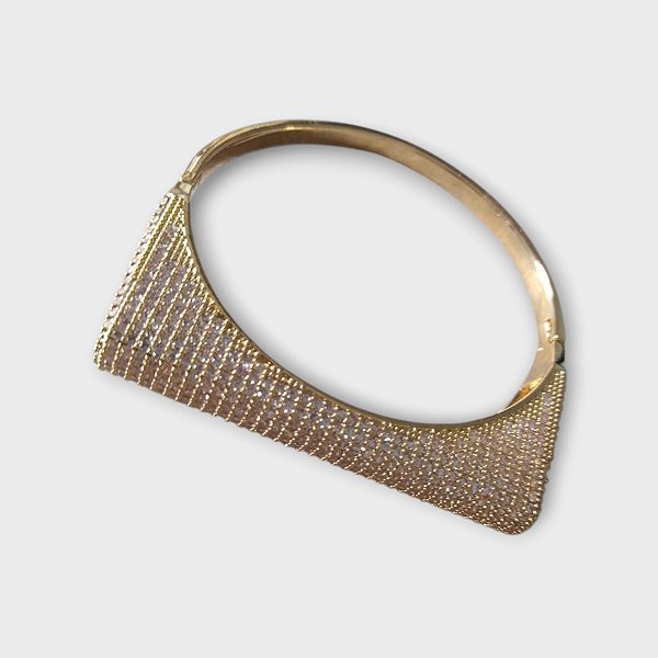 Bracelete Cravejado Dourado