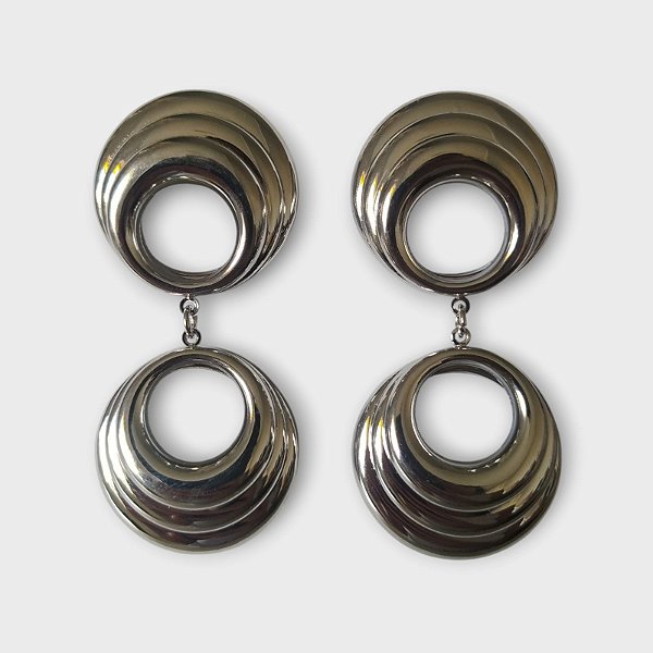 Brinco Dois Elementos Circulares