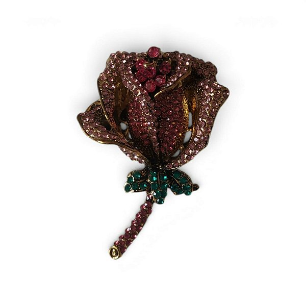 Broche Flor Cravejada