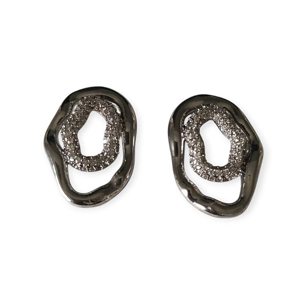 Brinco Orânico Camadas Cravejado
