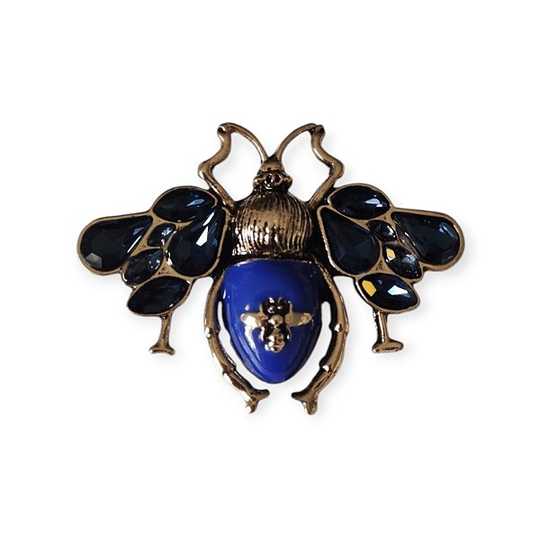 Broche Inseto Azul