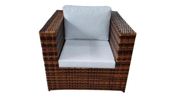 Poltrona quadrada em fibra sintética modelo ELITE - cód. 1286