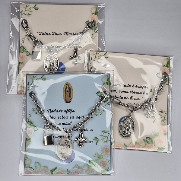 Cadeia Consagração N. Sra. Guadalupe (Cadeado Quadrado)