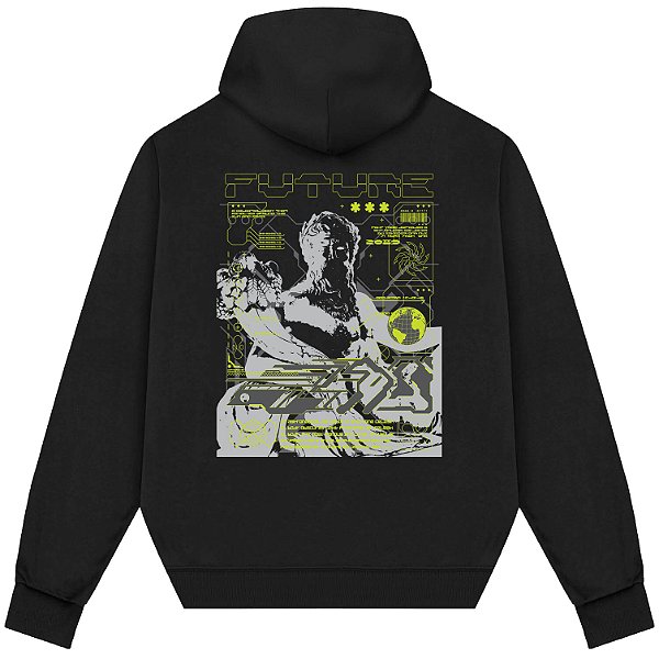 Blusão Blusa de Moletom Canguru Streetwear - Future Gods