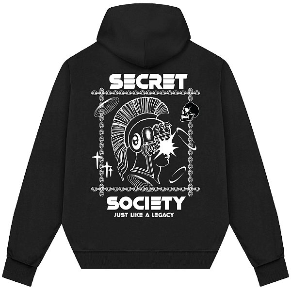 Blusão Blusa de Moletom Canguru Streetwear - Secret Society