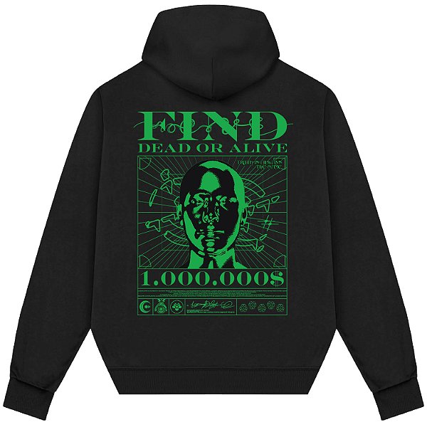 Blusão Blusa de Moletom Canguru Streetwear - Find Dead Or Alive