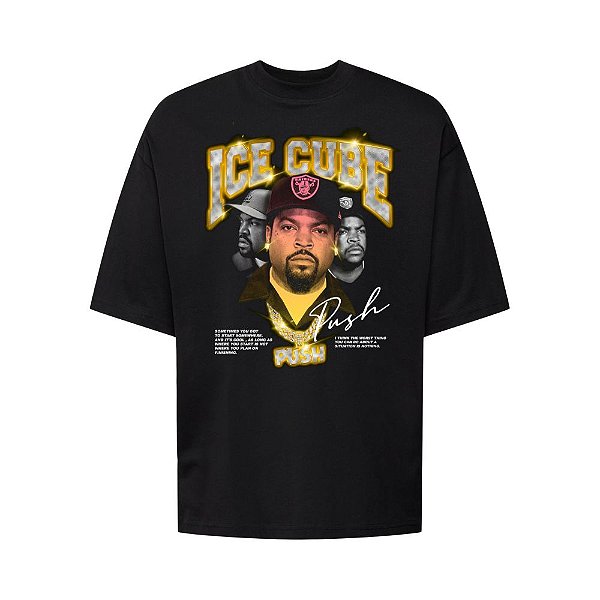 Camiseta Oversized Streetwear Masculina Bootleg - Ice Cube