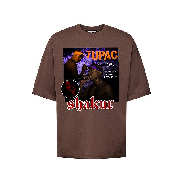 Camiseta Oversized Streetwear Masculina Bootleg - Tupac Shakur